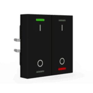KNX RF+ Push Button Light 55 RF-TAL55T206.B1S 2 gang RGBW TS Secure Black switch KNX RF-TAL55T206.B1S MDT