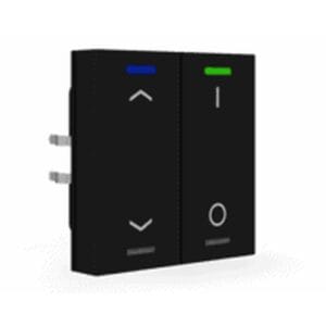 KNX RF+ Push Button Light 55 RF-TAL55T206.D1S 2 gang RGBW TS Secure Black switch+blinds KNX RF-TAL55T206.D1S MDT