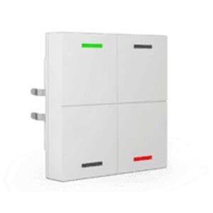 KNX RF+ Push Button Light 55 RF-TAL55T402.01S 4 gang RGBW TS Secure White KNX RF-TAL55T402.01S MDT
