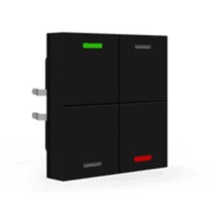 KNX RF+ Push Button Light 55 RF-TAL55T406.01S 4 gang RGBW TS Secure Black KNX RF-TAL55T406.01S MDT
