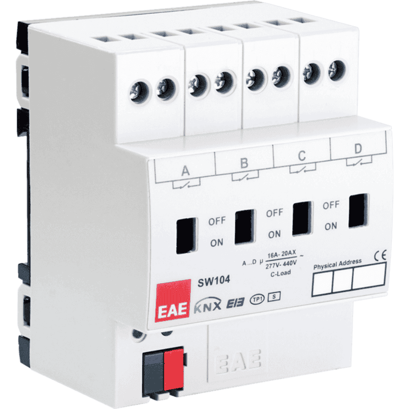 SMP-SA104-EAE-S-KNX-square-866 Actuator comutare KNX 4-canale 16A — EAE KNX Smart Home